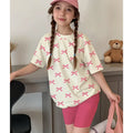 Ensemble été fille t-shirt nœud short confortable – AZYRX-SPORTS