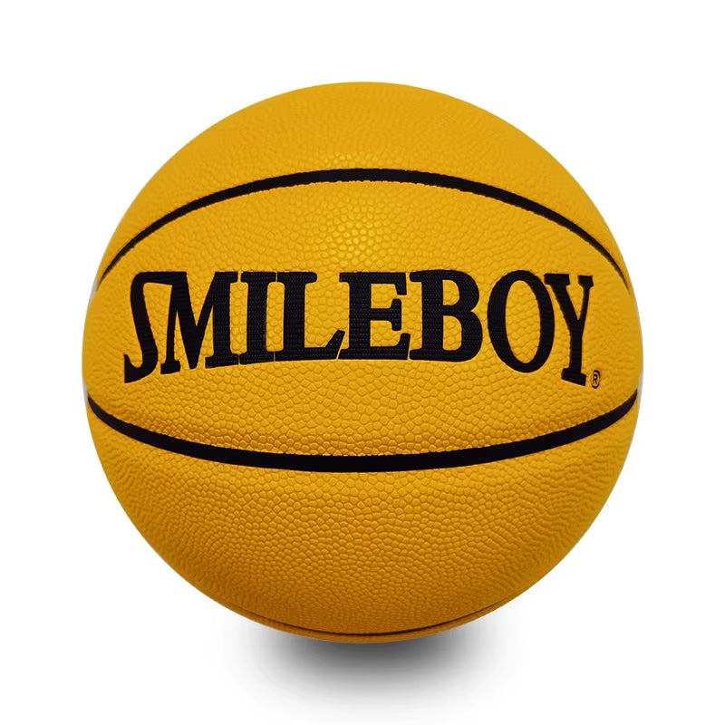 Smileboy Hot Sales Wholesale Factory Manufacturer Custom Size 3 4 5 6 7 Outdoor Training Printed Logo PU Leather Basketball Ball