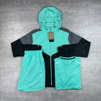 Designer Customization High Quality Oversized Windbreaker Set Casual Sport Style Breathable Features Plain Windbreaker Set