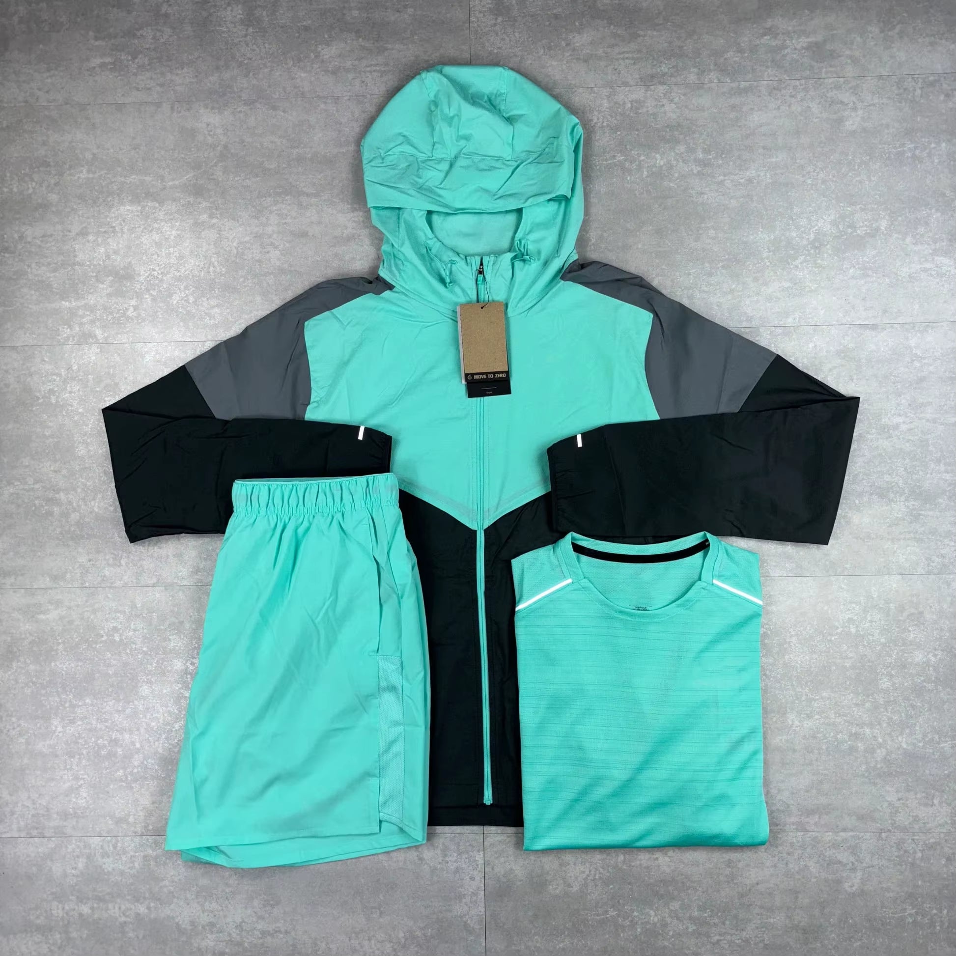 Designer Customization High Quality Oversized Windbreaker Set Casual Sport Style Breathable Features Plain Windbreaker Set