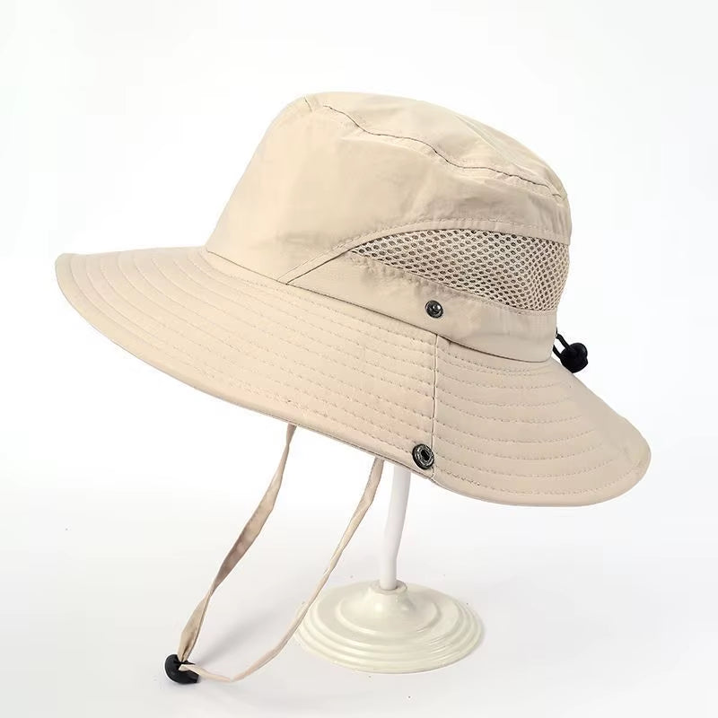 Plus Size Bucket Hat Men Women Summer Sun Protection Sun Hat Outdoor Big Size XL Breathable Fisherman Hat 64Cm Panama Bob