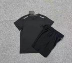 High Quality Unisex Gym T-Shirts Shorts Quick Dry Breathable Anti-Bacterial Fitness Soccer Wear Short Sleeve 100% Polyester