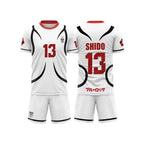 Blue Lock Japan U20 White Cartoon Anime Cosplay Men Soccer Jersey Summer Adult/Kid Short Sleeve Sports Sets OEM Service