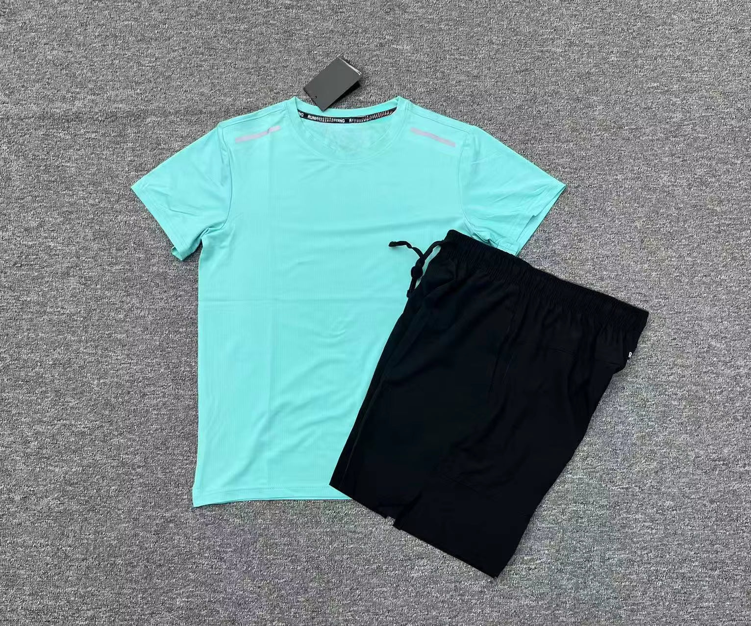 High Quality Unisex Gym T-Shirts Shorts Quick Dry Breathable Anti-Bacterial Fitness Soccer Wear Short Sleeve 100% Polyester