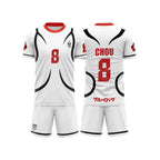 Blue Lock Japan U20 White Cartoon Anime Cosplay Men Soccer Jersey Summer Adult/Kid Short Sleeve Sports Sets OEM Service