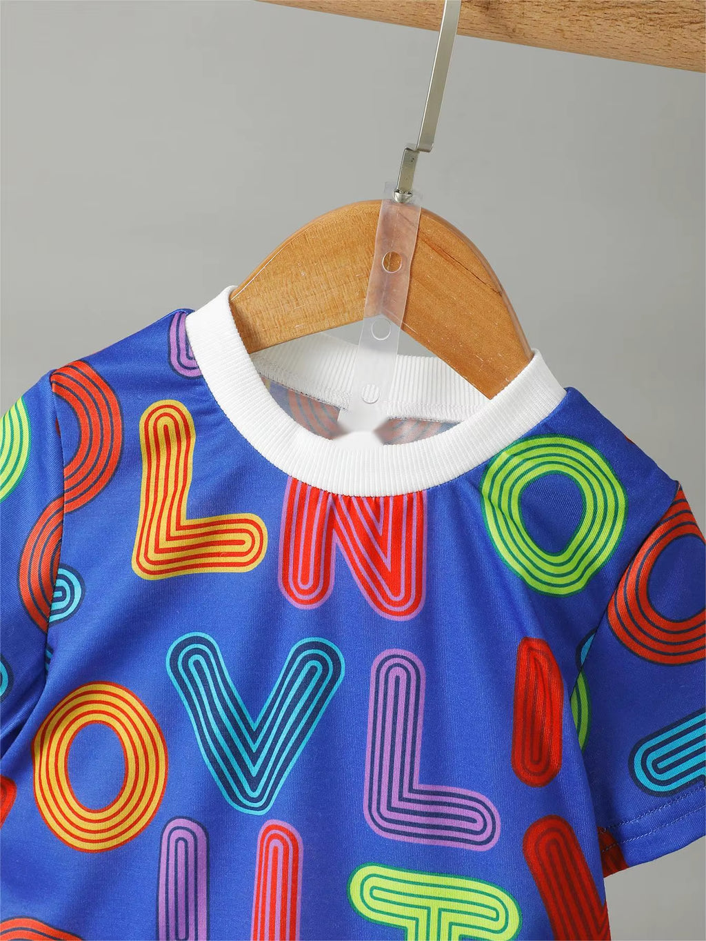 Wholesale Children Casual Boys Outfit Letter Print T-Shirt Short Set Cute Boys 2Pcs Clothing Sets