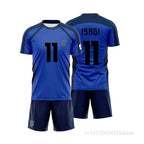 Anime Blue Lock Yoichi Soccer Jersey T-Shirt & Shorts 2-Piece Set for Men Children Custom Name Printing Trending Sports Clothes