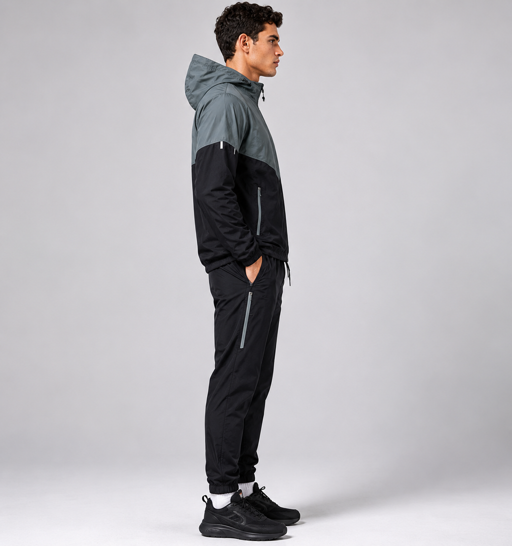Ensemble Coupe-Vent Sport Premium – Veste & Pantalon Respirants Style Running