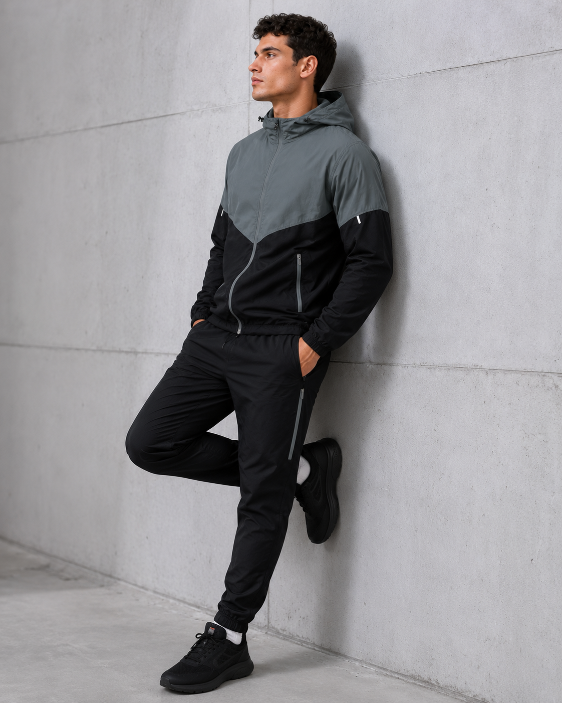 Ensemble Coupe-Vent Sport Premium – Veste & Pantalon Respirants Style Running
