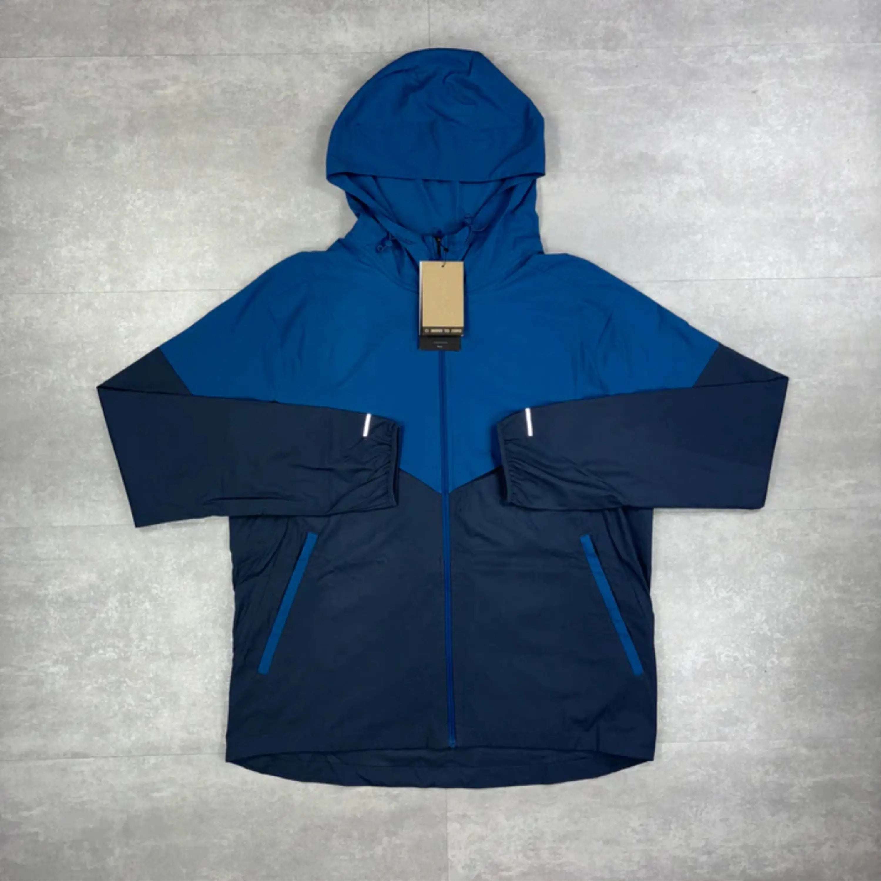 2026 Customizable Men'S Printed Nylon Breathable Windbreaker Suit Wholesale Short Sets Full Zip Streetwear for Winter