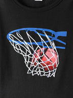 Summer Basketball Shirts Outfit Boys Basketball Shorts Kids Tracksuit Child 2Pcs Clothes