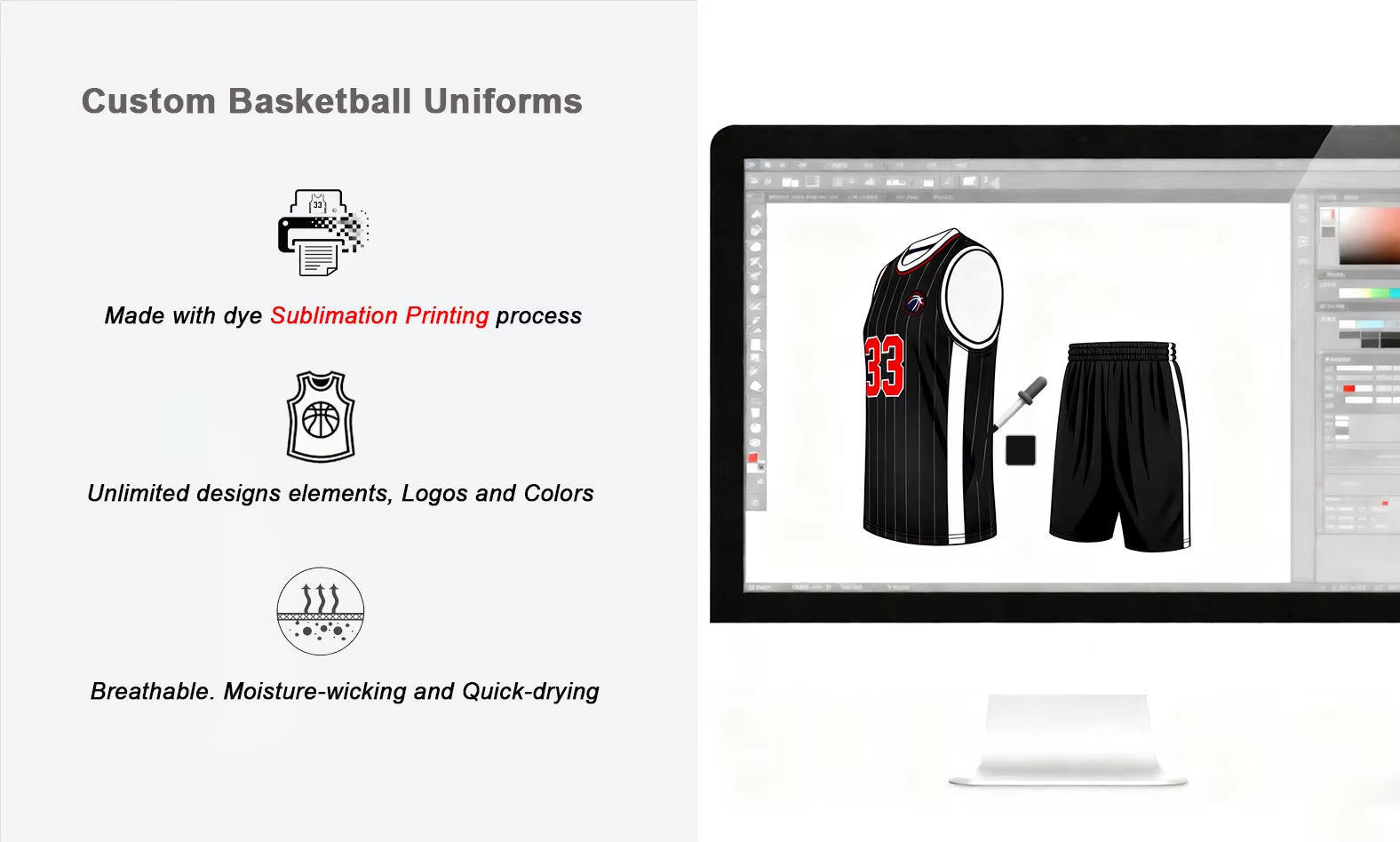 Durable Quality Cheap Youth Basketball Uniforms- Custom 100% Polyester Breathable Mesh Jersey Shorts Set for Youth Sports