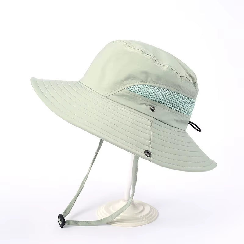Plus Size Bucket Hat Men Women Summer Sun Protection Sun Hat Outdoor Big Size XL Breathable Fisherman Hat 64Cm Panama Bob