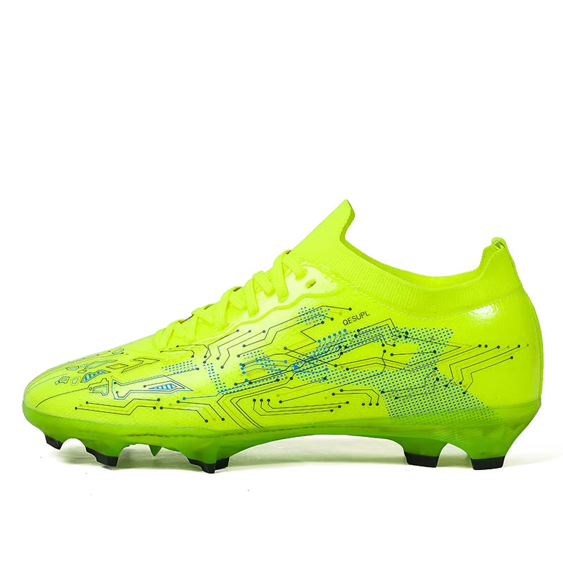 Chaussures football crampons longs haute adhérence vert – AZYRX-SPORTS