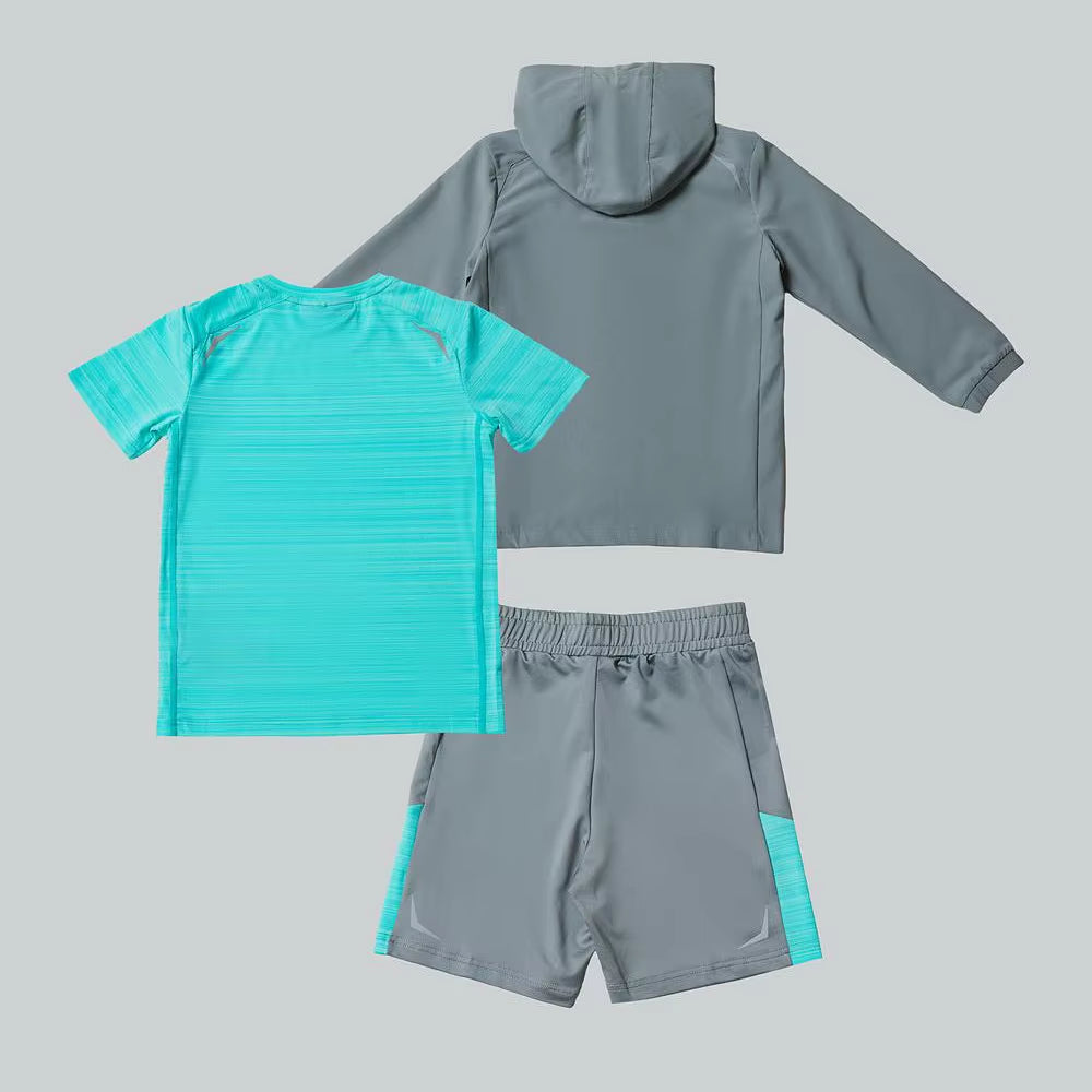 Ensemble 3 pièces enfant t-shirt short veste – AZYRX-SPORTS